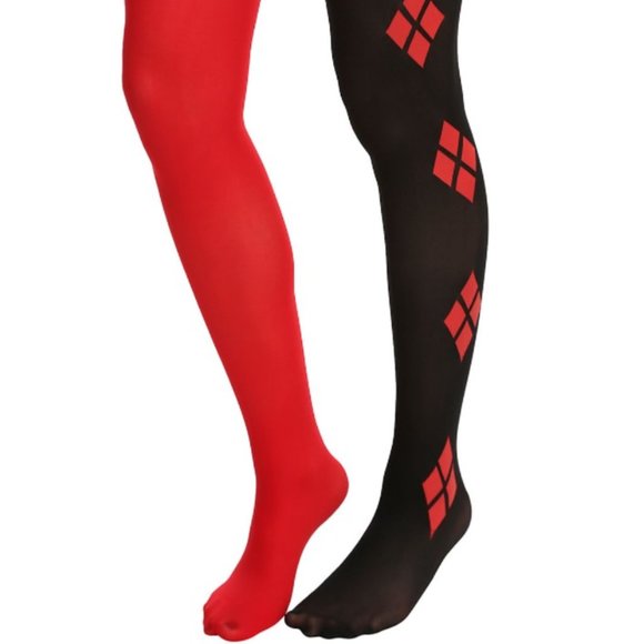 DC Comics Harley Quinn Cosplay Tights NEW - Picture 1 of 4